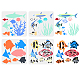 4 pcs 4 styles animaux marins thème animal de compagnie évider dessin peinture pochoirs(DIY-WH0394-0018)-1