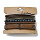 4Pcs 4 Style Adjustable Braided Cowhide Leather Cord Bracelets Set(BJEW-F458-16)-6