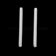 Hypoallergenic Bioceramics Zirconia Ceramic Straight Bar Stud Earrings, Piercing Post Earrings, No Fading and Nickel Free, WhiteSmoke, 10mm, Pin: 0.8mm(AJEW-Z014-05B)