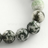 Natural Tree Agate Round Gemstone Beads Strands, 8.5mm, Hole: 1.2mm, about 47pcs/strand, 15.5 inch(G-R255-8mm)