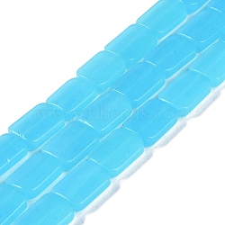 Synthetic Quartz Beads Strands, Imitation Kyanite, Rectangle, 13x18x6mm, Hole: 0.8mm, about 22pcs/strand, 15.75''(40cm)(G-M420-M04-02)