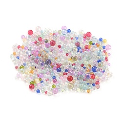 Bubble Beads, Glass Nail Art Decoration Accessories, Mixed Shape, Mixed Color, 1.4~2.8mm(MRMJ-XCP0001-18)