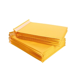 Rectangle Kraft Paper Bubble Mailers, Self-Seal Bubble Padded Envelopes, Mailing Envelopes for Packaging, Gold, 26x13cm(FAMI-PW0001-45A)