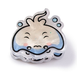 Cute Mini Sea Animal Acrylic Claw Hair Clips, Hair Accessories for Girls, Batfish, 23x26x21.5mm(PHAR-A012-03E)