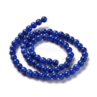 Natural Mashan Jade Round Beads Strands(G-D263-8mm-XS09)-2