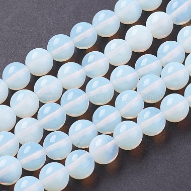 10mm AliceBlue Round Opal Beads