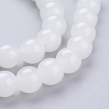 Imitation Jade Glass Round Beads Strands(X-DGLA-S076-8mm-21)-3