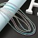 Bling Glass Round Beaded Necklace for Women(NJEW-PH01490-01)-6