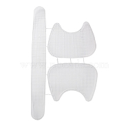Plastic Mesh Canvas Sheets, Bag Bottom Shaper Pads, Saddlebags Making Template, for Yarn Crochet, Embroidery Craft, White, 51.9x29.5cm, Hole: 1.5mm(DIY-H169-08B)