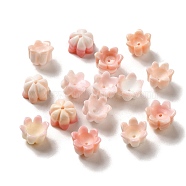 Seashell Beads, Flower, Misty Rose, 8.5~10x7mm, Hole: 0.9mm(SSHEL-H071-07B)