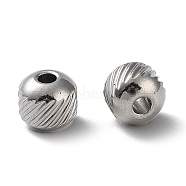 303 Stainless Steel Beads, Rondelle, Stainless Steel Color, 6x5.5mm, Hole: 2mm(STAS-Q302-03C-P)