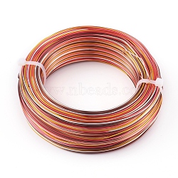 5 Segment colors Round Aluminum Craft Wire, for Beading Jewelry Craft Making, Colorful, 18 Gauge, 1mm, about 767.71 Feet(234m)/bundle(AW-E002-1mm-A-18)
