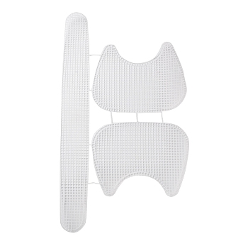Plastic Mesh Canvas Sheets, Bag Bottom Shaper Pads, Saddlebags Making Template, for Yarn Crochet, Embroidery Craft, White, 51.9x29.5cm, Hole: 1.5mm