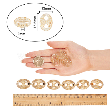 chaînes de grains de café acryliques transparentes faites à la main(CHAC-CJ0001-02)-2