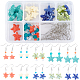 SUNNYCLUE DIY Starfish Shape Dangle Earring Making Kits(DIY-SC0012-42P)-1
