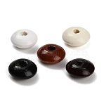Maple Wood Beads, Rondelle, Mixed Color, 10x5mm, Hole: 3mm(WD-CBA7A54-06)