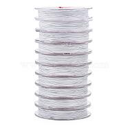 Tiger Tail Wire, Stainless Steel Wire, Round, Silver, 0.4mm, about 32.81 Feet(10m)/Set(TWIR-N004-0.4mm-S)