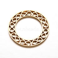 304 Stainless Steel Infinity Linking Rings, Golden, 35x2mm, Hole: 23mm(STAS-F079-01G)