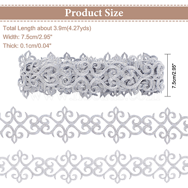 bordure en dentelle brodée de fleurs en polyester(OCOR-WH0079-89)-2