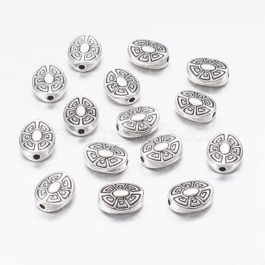 11mm Oval Alloy Beads