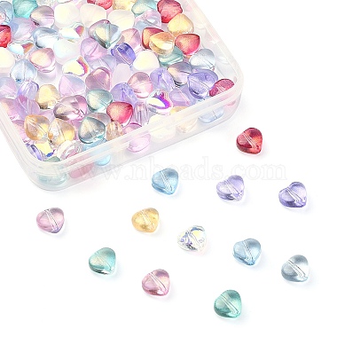 100Pcs 10 Colors Transparent Glass Beads(GLAA-CJ0001-56)-3