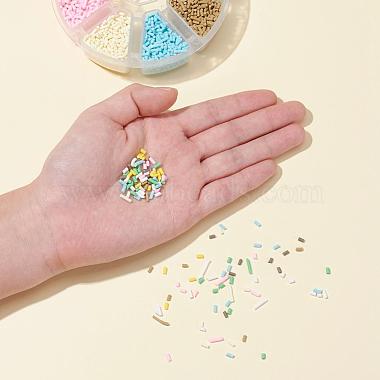 8000Pcs 8 Colors Handmade Polymer Clay Sprinkle Beads(CLAY-YW0001-13B)-7