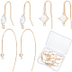 12Pcs 3 Styles Brass Earring Hooks(ZIRC-BBC0003-18)-1