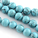 Synthetical Turquoise Gemstone Round Bead Strands(TURQ-R035-5mm-03)-1