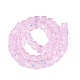 perles &agrave; la main en verre de feuille brins(FOIL-Q002-04K)-2
