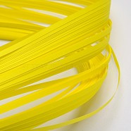 Quilling Paper Strips, Yellow, 390x3mm, about 120strips/bag(DIY-J001-3mm-B16)