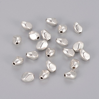 Tibetan Style Alloy Spacer Beads, Lead Free & Cadmium Free, Oval, Antique Silver, 6x5mm, Hole: 1mm