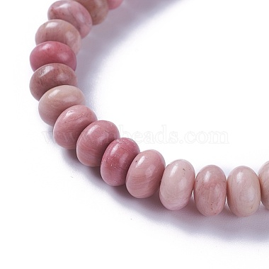 bracelets réglables en perles tressées en rhodonite naturelle(BJEW-F369-A14)-2