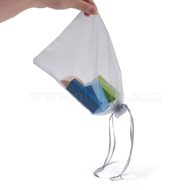 Organza Gift Bags with Drawstring(OP-R016-17x23cm-05)-5
