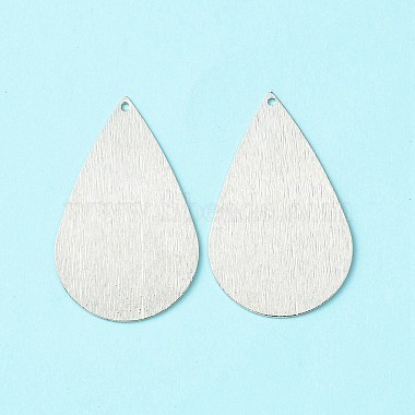 Platinum Teardrop Brass Pendants