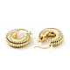 Brass Croissant Chunky Hoop Earrings for Women(KK-D080-16G-02)-2