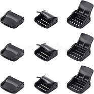 Plastic Cam Lock Lever Buckles, Adjustable Buckles, for Webbing Straps, Black, 29x32x12mm, 40pcs(KY-NB0001-10)