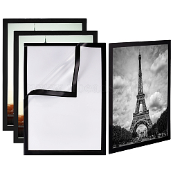 PVC Diamond Painting Frames, 12x16 Inch Diamond Painting Canvas Frames, Self Adhesive Diamond Art Magnetic Frame, Diamond Painting Frames for Wall and Window Inside, Black, 385x285x1.5mm(AJEW-WH024-290B)