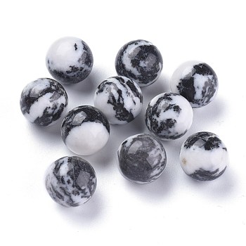 Natural Zebra Jasper Beads, Gemstone Sphere, No Hole/Undrilled, Round, 17.5~18mm