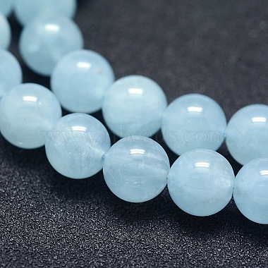 Natural Aquamarine Beads Strands(G-P342-10-8mm-A++)-3