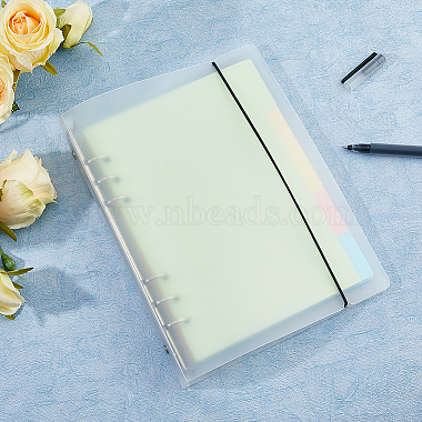 A5 6-Ring PP Plastic Loose Leaf Book Covers(AJEW-WH0419-66B)-4