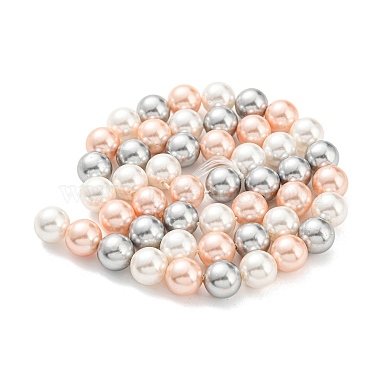 Electroplated Natural Shell Beads Strands(SHEL-F008-03B-04)-2