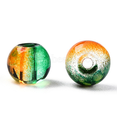 Mixed Style & Mixed Color Round Spray Painted Glass Beads(DGLA-X0003-6mm)-4