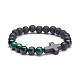Cross Beads Stretch Bracelets Set for Women(BJEW-JB07150)-4