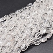 Natural Quartz Crystal Nuggets Beads Strands, Rock Crystal Beads, Tumbled Stone, 9~12x8~13x5~7mm, Hole: 1mm, about 15.3 inch~15.7 inch(G-J336-15)