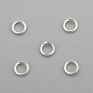 304 Stainless Steel Jump Rings, Open Jump Rings, Silver, 21 Gauge, 4x0.7mm, Inner Diameter: 2.6mm(X-STAS-H380-10S-G)