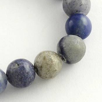 Round Natural Blue Aventurine Beads Strands, 10.5mm, Hole: 1.2mm, about 36pcs/strand, 15.7 inch
