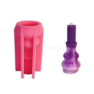Hot Pink Silicone Candle Molds
