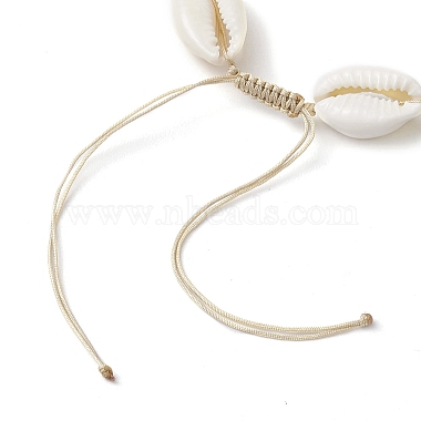 Cowrie Shell and Gemstone Beads Anklets(AJEW-AN00594)-4