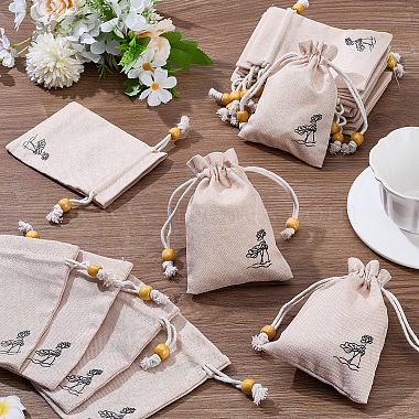 20 piezas de bolsas de embalaje de arpillera(ABAG-SP0001-57A)-4