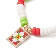 Bracelets extensibles en perles d'argile polymère faits à la main pour femmes(BJEW-MZ00042-02)-3